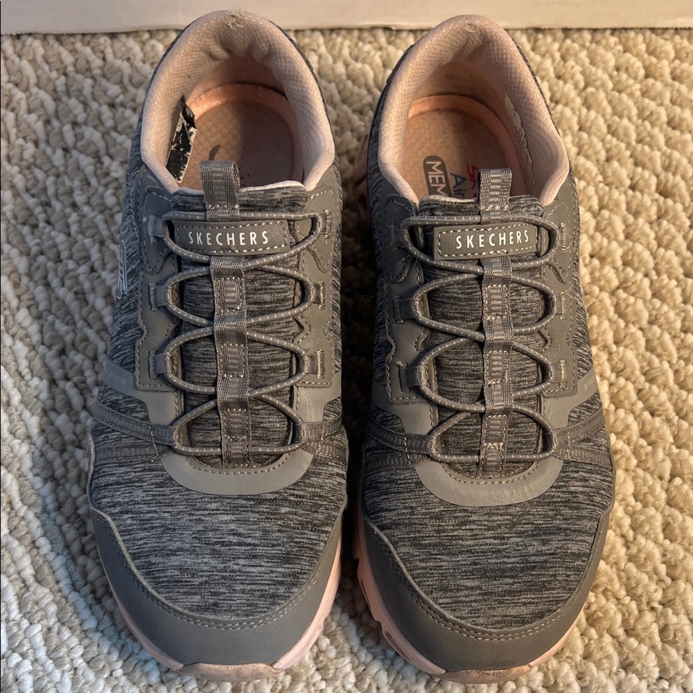 Skechers Gray and Pink Athletic Shoes